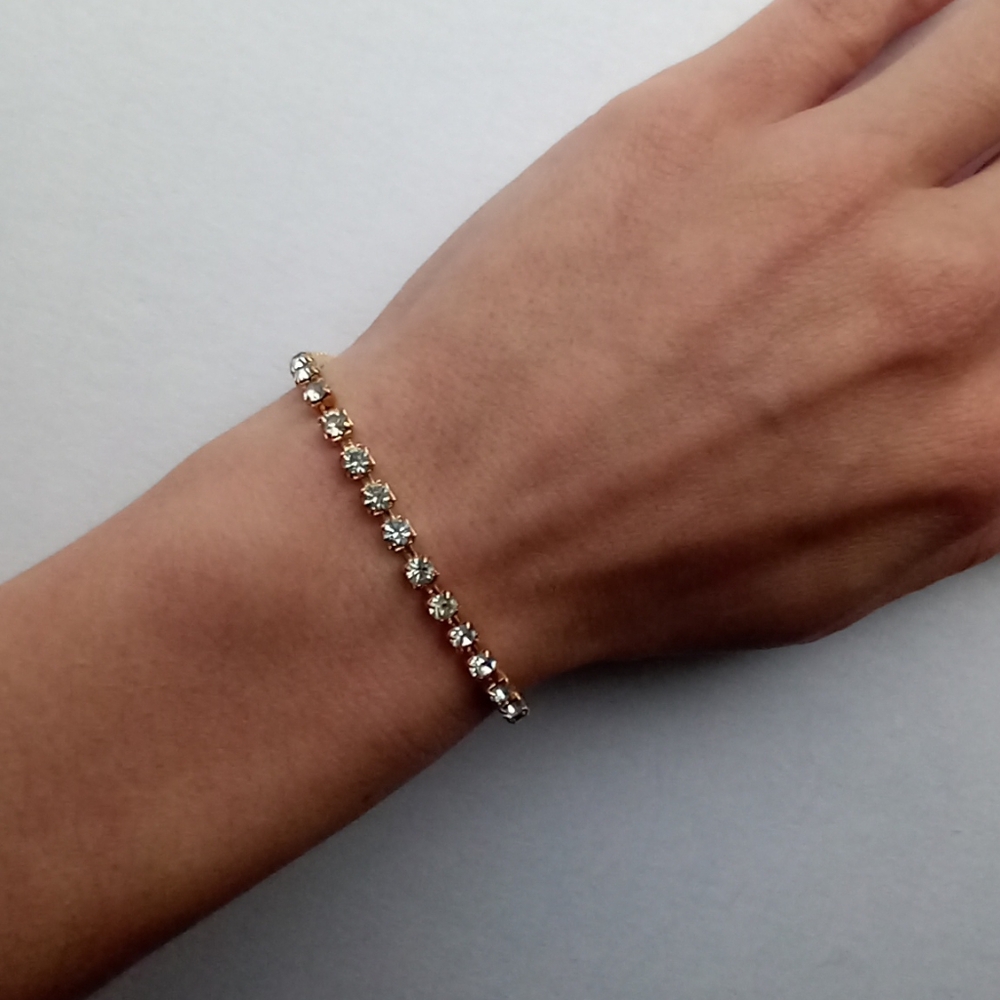 Gold Crystal Bracelet